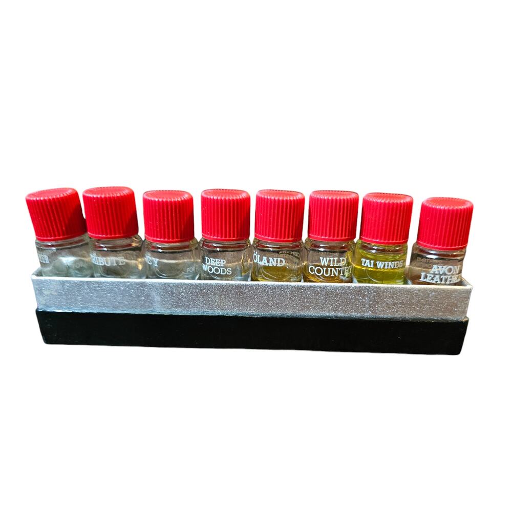 Vintage Avon Men's Fragrance Demonstrator - 8 Sample Bottles - Picture 2 of 4
